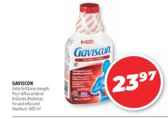 Familiprix Gaviscon extra fort extra strength for acid reflux and heartburn offer