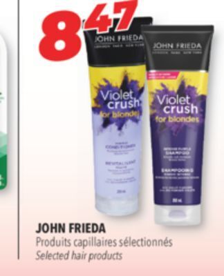 Familiprix John frieda selected hair products offer