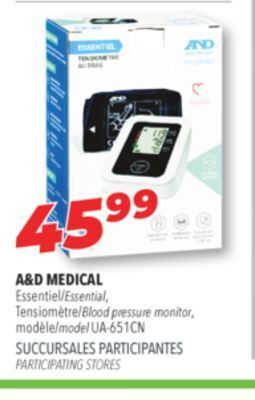 Familiprix A & d medical essentiel blood pressure monitor offer