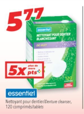 Familiprix Essential denture cleanser offer