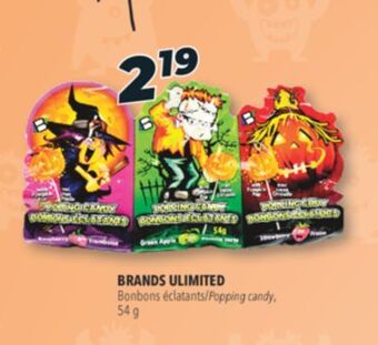 Familiprix Brands ulimited popping candy offer
