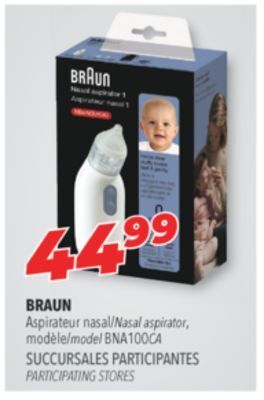 Familiprix Braun nasal aspirator, model bna100ca offer