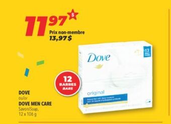 Familiprix Dove or dove men care soap offer