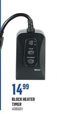 Canac Block heater timer offer
