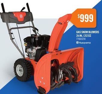 Canac Gas snow blowers 24 in. / 212 cc offer
