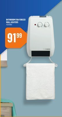 Canac Bathroom fan-forced wall heaters offer