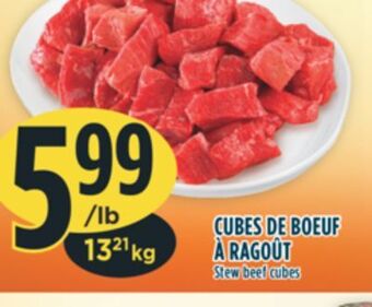 Marché Adonis Cubes de boeuf à ragoût offer