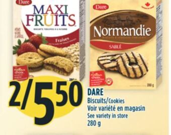 Marché Adonis Dare biscuits offer