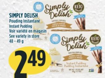 Marché Adonis Simply delish pouding instantané offer