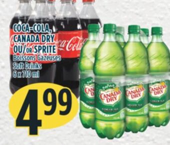 Marché Adonis Coca-cola, canada dry ou sprite boissons gazeuses offer