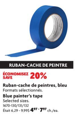 Home Hardware Blue painter's tape offer