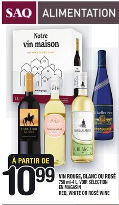 Marche Ami Vin rouge, blanc ou rosé | red, white or rosé wine offer