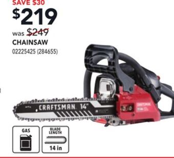RONA Chainsaw offer