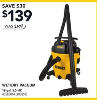 RONA Dewalt wet/dry vacuum offer