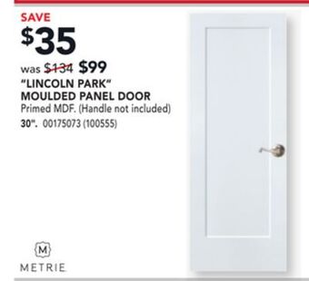 RONA Metrie lincoln park moulded panel door 30 offer