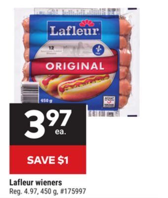 Giant Tiger Lafleur wieners offer