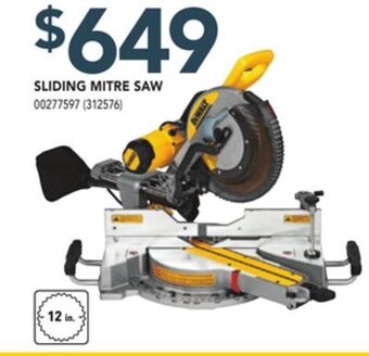 Réno Dépôt Dewalt sliding mitre saw offer