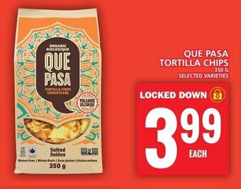 Food Basics QUE PASA TORTILLA CHIPS offer