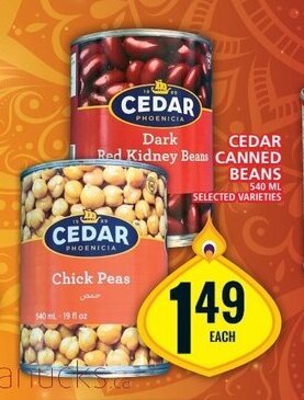 Food Basics CEDAR CANNED BEANS offer