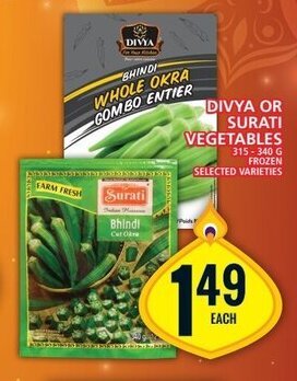 Food Basics DIVYA OR SURATI VEGETABLES offer