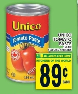 Food Basics Unico Tomato Paste offer