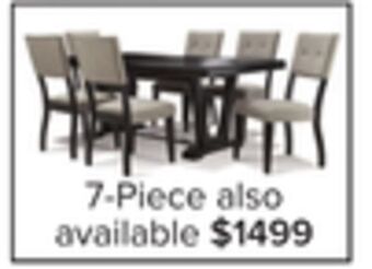 Leon's Imari 7-piece dining room set - black and grey offer