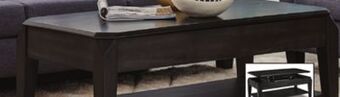 Leon's Lennox lift-top coffee table - dark grey offer