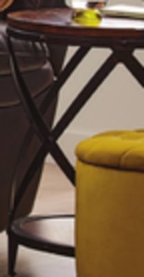 Leon's Pinebrook round end table - distressed natural pine offer