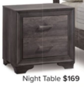 Leon's Sophie night table - weathered grey offer