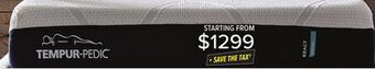 Leon's Tempur-pedic mattresses offer