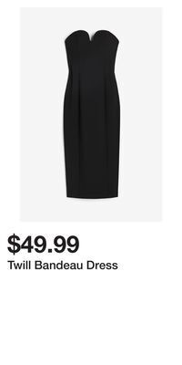 H&M Twill bandeau dress offer