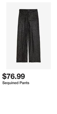 H&M Sequined pants offer