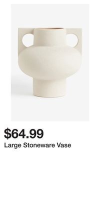 H&M Large stoneware vase offer
