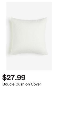 H&M Bouclé cushion cover offer