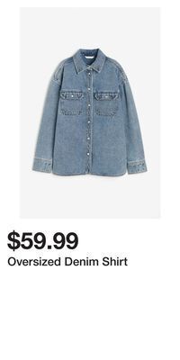 H&M Oversized denim shirt offer