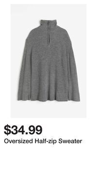 H&M Oversized half-zip sweater offer