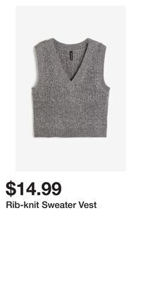 H&M Rib-knit sweater vest offer