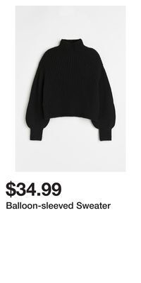 H&M Balloon-sleeved sweater offer