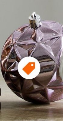 Home Depot Home accents holiday 80 mm ornament nature's elegance 75 ct offer