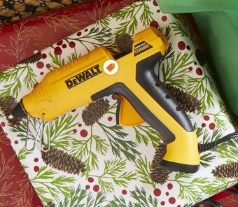 Home Depot Dewalt ceramic rapid heat full size glue gun offer