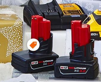 Home Depot Milwaukee m12 2-pack battery​ offer