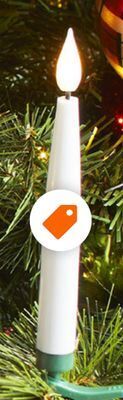 Home Depot Home accents holiday set of 10 -7.09 candoliers with clip, warm white led light, soft glow flicker and remote control offer
