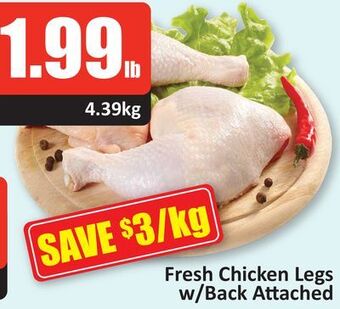 Starsky Fresh chicken legs w/back attached offer