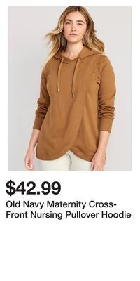 Old Navy Old navy maternity cross-front nursing pullover hoodie offer