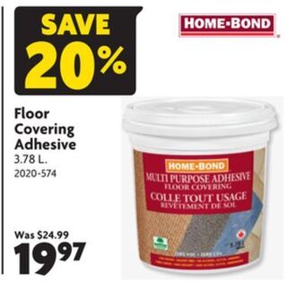 Home Hardware Floor covering adhesive offer