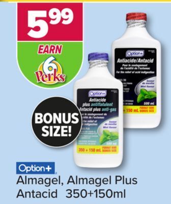 PharmaChoice Option+ almagel, almagel plus antacid offer