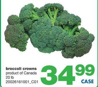 Wholesale Club Broccoli crowns, 20 lb offer