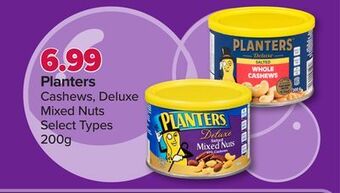 PharmaChoice Planters cashews, deluxe mixed nuts offer