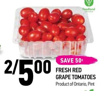 Fresh red grape tomatoes