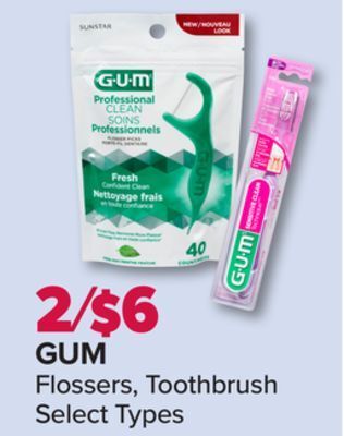 PharmaChoice Gum flossers, toothbrush offer